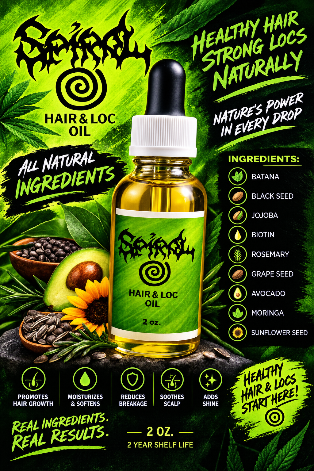 Spiral Hair oil